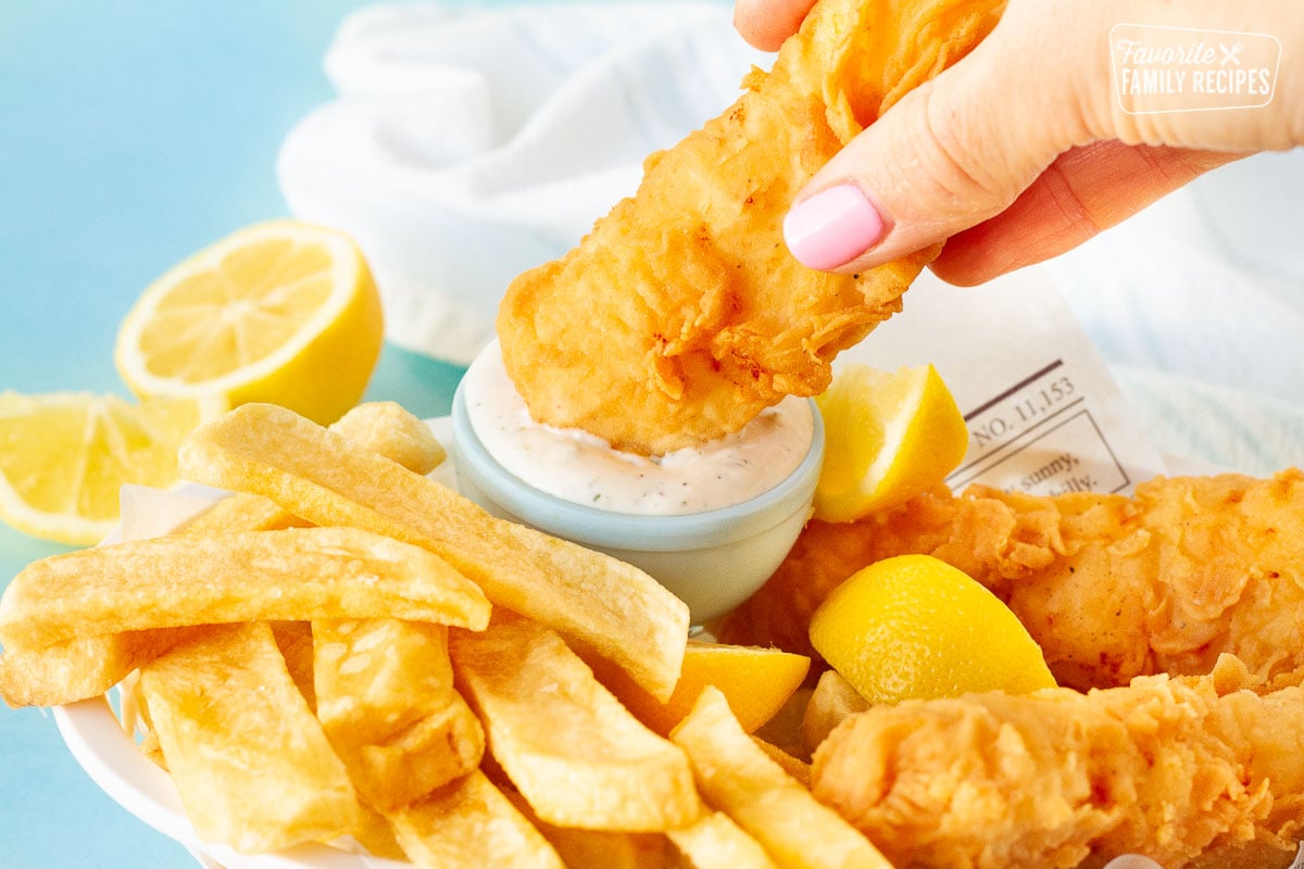 Homemade Fish and Chips Recipe (perfectly crisp and flaky!)