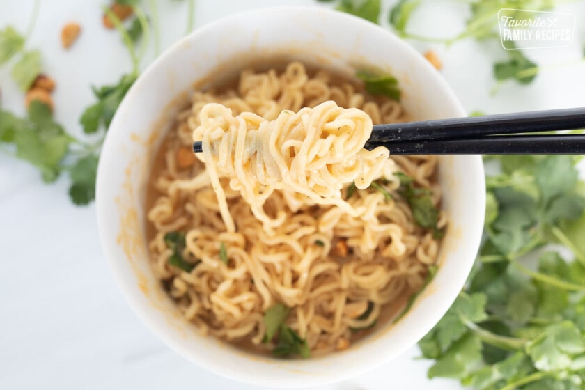 Peanut Butter Ramen (Only 3 Ingredients & Ready in 5 Minutes)