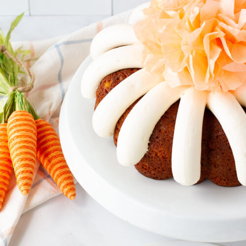 Spiced Mini Carrot Bundt Cakes with Cream Cheese Glaze