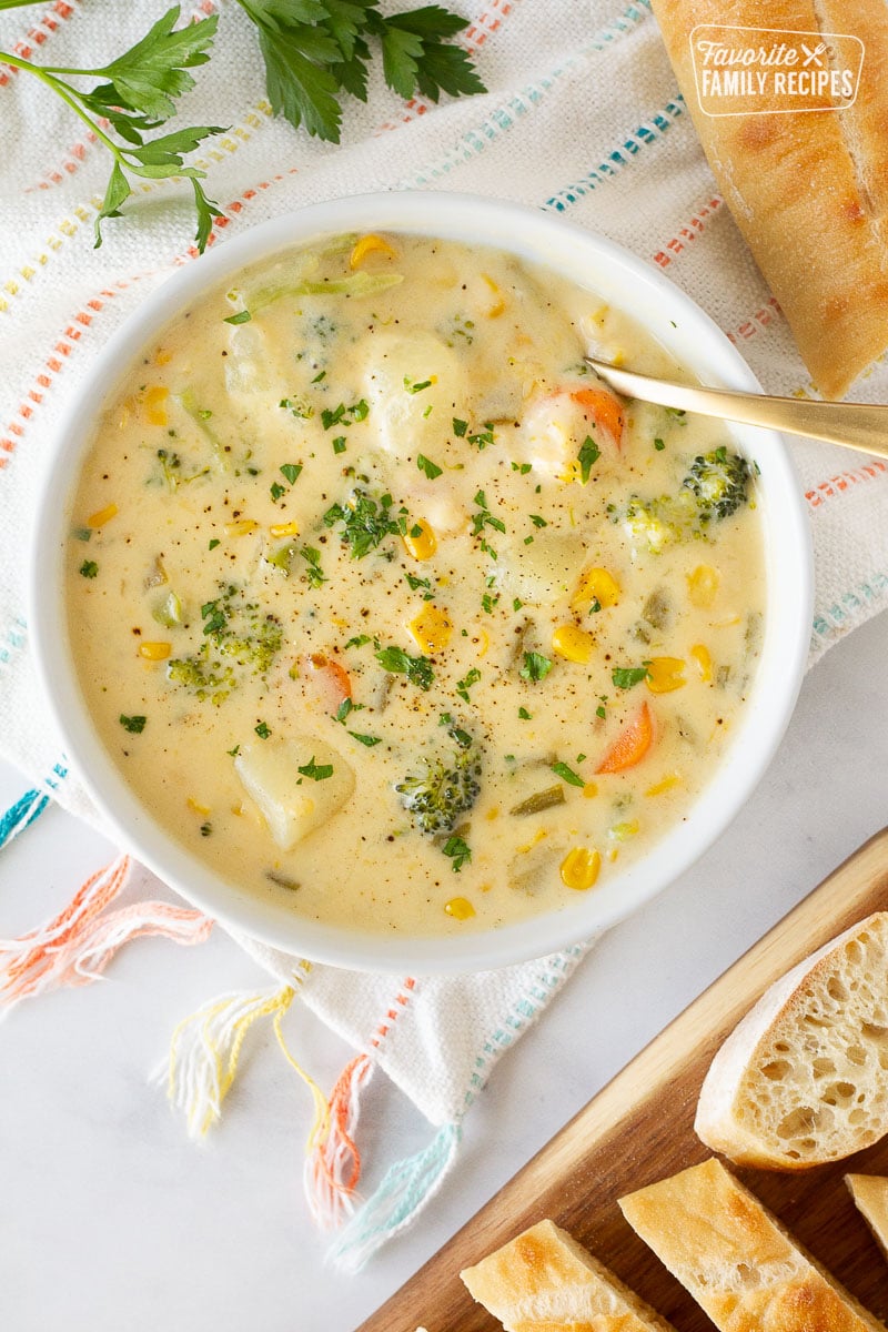 Creamy Vegetable Soup (easy recipe)