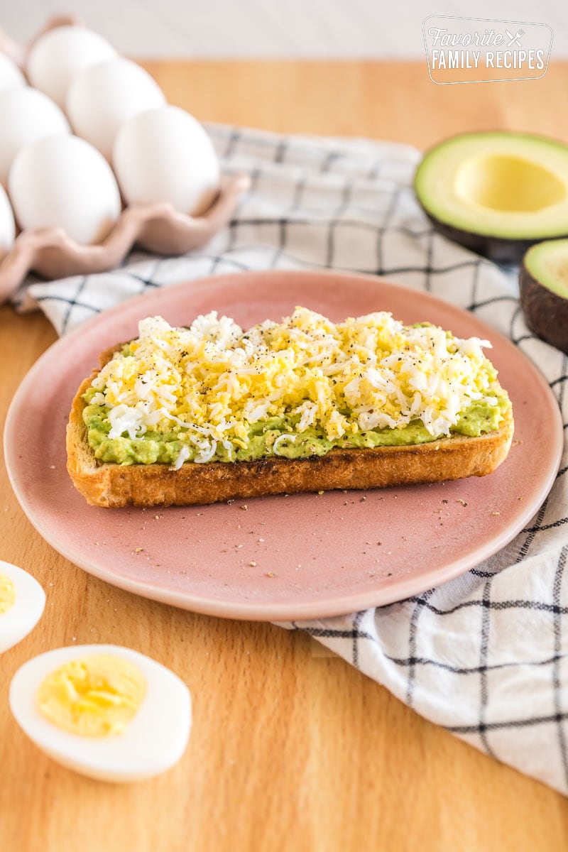 Hard boiled egg avocado toast and other Chefclub US recipes daily