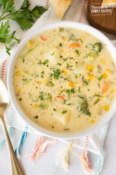 Creamy Vegetable Soup (easy recipe)