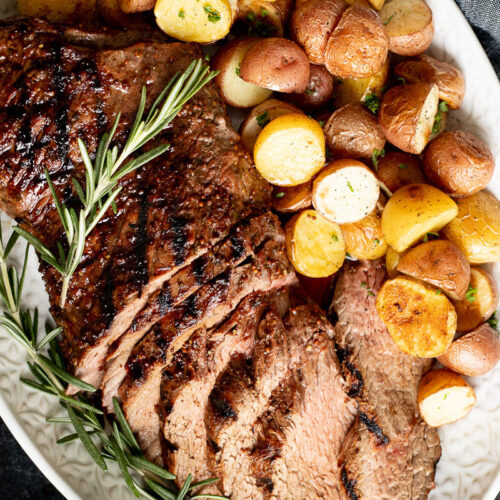 Beef Tri-Tip Roast with Rosemary-Garlic Vegetables
