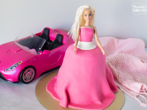 Landi's Cakes - Barbie doll cake Fondant & cake from her dress down. |  Facebook