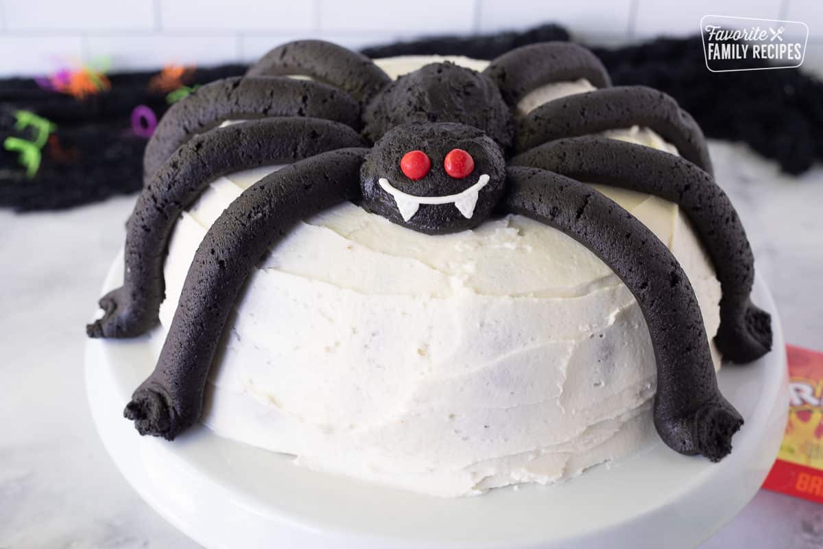 Spider Web Halloween Cake (GF & DF)