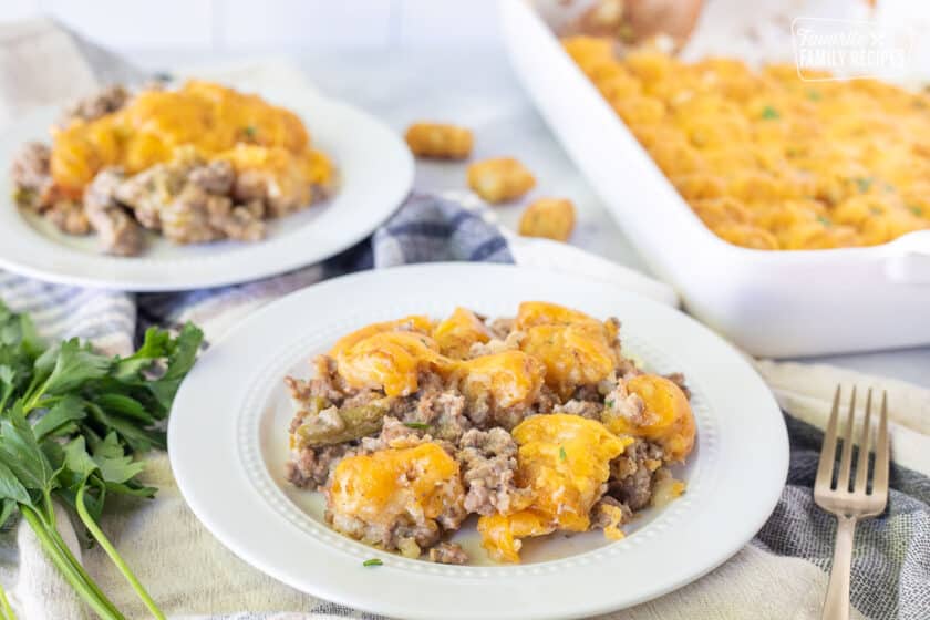 Cheesy Tater Tot Casserole (classic comfort food)