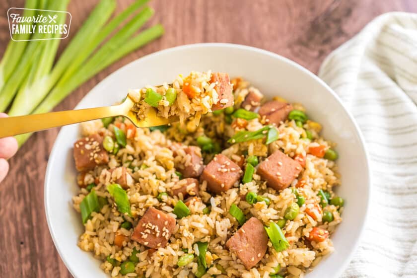 Spam Fried Rice (a flavorful twist on a classic dish)