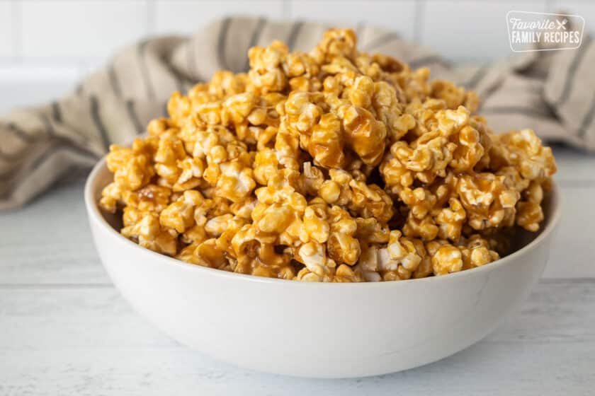 Bolt of caramel popcorn.