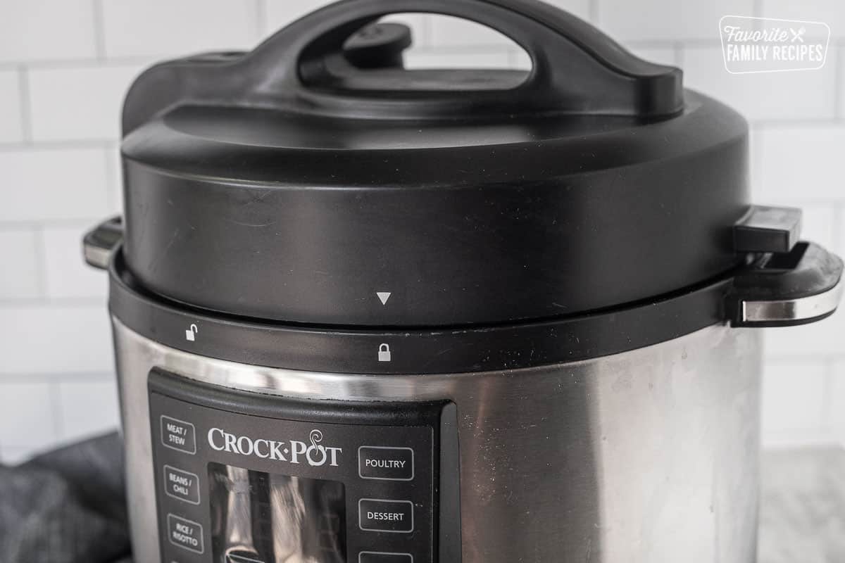 Lid locked on instant pot.